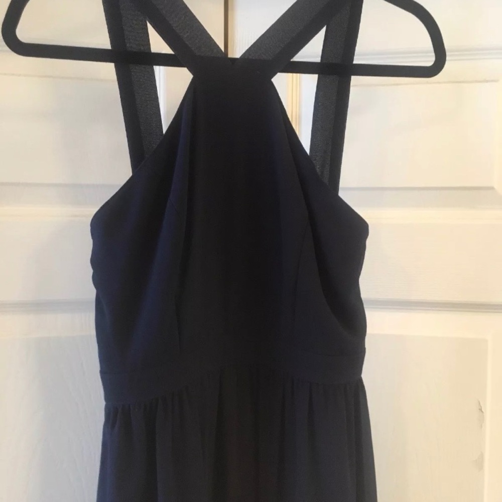 LULU’S AIR OF ROMANCE NAVY BLUE MAXI DRESS - Picture 3 of 5